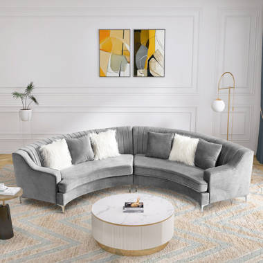 Semi circle sectional deals couch